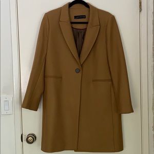 Zara Camel Pea Coat